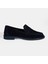 Kadın Lacivert Süet Loafer 2