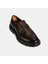 Erkek Kahve Metal Toka Detaylı Deri Loafer 5