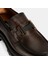 Erkek Kahve Metal Toka Detaylı Deri Loafer 6