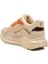 Bej Turuncu Kalın Taban Bağcıklı Kadın Spor Ayakkabı 051 G 4