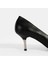 Kadın Siyah Deri Stiletto 6