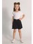 Dmb Püsküllü Kız Şort Etek - Siyah 2