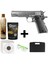 Colt 1911 Gen2 Gümüş + Green Gas + 1 kg Bb + Taşıma Çantası + Atış Gözlüğü 1