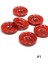 Kaban Hırka Düğmesi Büyük Boy / Kırmızı / 6 Lı Set / 3,7 cm 2