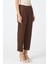 Kahve Yüksek Bel Pens Detaylı Kadın Pantolon 8122A 4