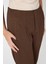 Kahve Yüksek Bel Pens Detaylı Kadın Pantolon 8122A 5