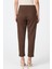 Kahve Yüksek Bel Pens Detaylı Kadın Pantolon 8122A 6