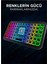 Mini Klavye Smarttv Işıklı Bluetooth Kablosuz Televizyon Ps3 Dizüstü Tabletler ve Telefonlar Için 3