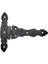Antika Tarz Dekoratif Pirinç Kuyruklu Düğmeli Menteşe No2 - 138X167 Mm, Oksit 1