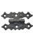 Antika Tarz Dekoratif Pirinç Yıldız Menteşe - 63X36 Mm, Oksit 1