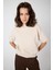 Taş Yarım Balıkçı Yaka Kısa Kollu Kadın Triko Bluz 2308 3