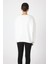 Ekru Bisiklet Yaka Oversize Kadın Sweatshirt 9152M 10