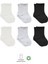Bistyle 6'lı Basic Penye Soket Çorap 10101 Ekru Gri Siyah 1
