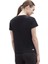 S221180 W Graphic Tee Shiny Logo Siyah Kadın T-Shirt 4