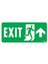 Exit Yukarı Sağ Ok Işaretli Uyarı Levhası 17,5X25 KOD:955 1