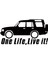 One Life Live It! Jeep 4x4 Özel Yeni Stickeri 2 Adet Siyah 1