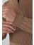 Camel Yarım Balıkçı Yaka Fermuar Detaylı Jakarlı Erkek Triko TR23K23208_D70 4