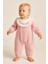 Kız Bebek Tulum Çorap Bandana 3'lü Set Pembe 3