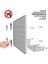 Smilesepet Çok Amaçlı Organizatör Pano Pegboard (Tek Parça) Yapışkanlı 40 cm x 28 cm Beyaz 3