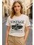 Vintage Baskılı Kadın Tişört 3
