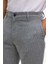 Lacivert Slim Armürlü Kanvas Pantolon 4