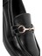 Kadın Siyah Tokalı Maskülen Loafer 25AFD400118 9