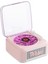Bfs Nostalji Mini Plak Görünümlü Radyolu Bluetooth Hoparlör 3D Ses Dalgası Retro Müzik Plak Pembe 1