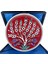 Kırmızı Zeminli Hayat Ağacı Desenli 25CM Iznik Çini Tabak 1