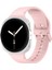 Samsung Galaxy Watch 8 44MM 40MM Ile Uyumlu Metal Tokalı Purelux Soft Silikon Kordon 1