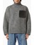 Patch Pocket Jumper, Yün Karışımlı Balıkçı Yaka Kışlık Kazağı, Gri 1