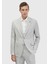 Açık Gri Zeroweight Slim Fit Yün Karışımlı Takım Elbise 1