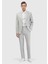 Açık Gri Zeroweight Slim Fit Yün Karışımlı Takım Elbise 2