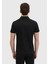 Siyah Düz Polo Yaka %100 Pamuk T-Shirt 5