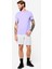 Domyos Erkek Bisiklet Yaka Kısa Kollu Spor Tişörtü - Mor 2