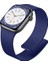 Apple Watch 11-10 46MM 9 8 7 45MM Se 6 5 4 44 Ultra 49MM Uyumlu Manyetik Silikon Deri Dokulu Kordon 1