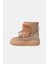 Kadın Kürklü Kalın Taban Bağcıklı Termal Kar Botu - Bej 3