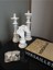 3'lü Set Dekoratif Satranç Biblo Takımı, Satranç Heykel Set, Chess Set, Şah Vezir At Dekoratif Biblo 2