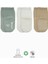 Bistyle Basic Kaymaz Penye Soket Çorap 3'lü BS10106 Nil Ekru Bej 1