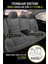 Volvo 740 / 760 / 780 1982–1992 Füme Başak Serisi Tay Tüyü Koltuk Kılıfı Seti (Ön–arka, Başlıklı, Yan Airbag Uyumlu) 4