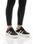 Siyah Beyaz Yüksek Taban Bağcıklı Unisex Sneaker Dvs-01 Z 1