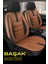 Renault Cli̇o-5 2020 ve Sonrası Taba Başak Serisi Tay Tüyü Koltuk Kılıfı Seti (Ön–arka, Başlıklı, Yan Airbag Uyumlu) 1