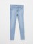 Lcw Kids Indigo Slim Fit Kız Çocuk Jean Pantolon 1