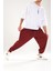 Erkek Fitilli Bordo Relax Fit Pileli Şalvar Pantolon COC1127 3