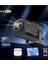 HY320 Mini Siyah Taşınabilir Sinema Projektörü 4K 720P Ev Sineması Bluetooth Android Projeksiyon 2