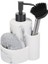 Polyester Sıvı Sabunluk, Süngerlik ve Lavabo Fırçası – Dekoratif & Dayanıklı 1