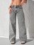 Kadın Baggy Fit Denim Jean Yıkamalı Pantolon 1