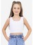 Basic Kız Crop - Beyaz 3