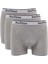 3 Adet Feelline Gri Pamuklu Doğal Likralı Erkek Boxer 1
