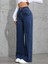 Kadın Baggy Fit Denim Jean Yıkamalı Pantolon 4