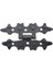 Antika Tarz Dekoratif Pirinç Yıldız Menteşe - 84X44 Mm, Oksit 1